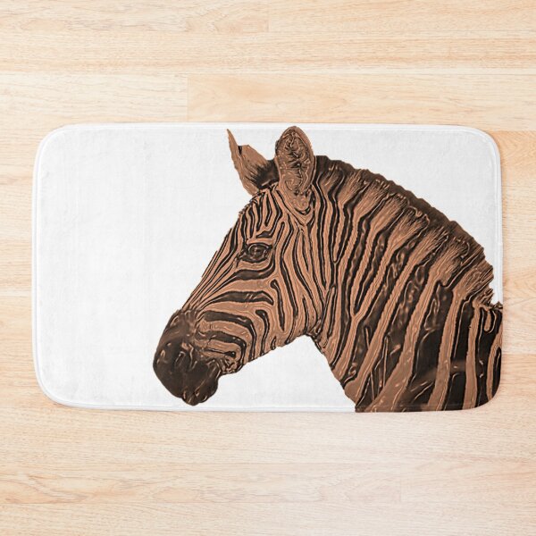 Item preview, Melted Bronze Zebra On White designed and sold by Boakes-Digital.