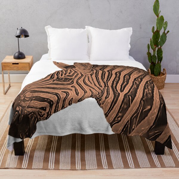 Item preview, Melted Bronze Zebra On White designed and sold by Boakes-Digital.