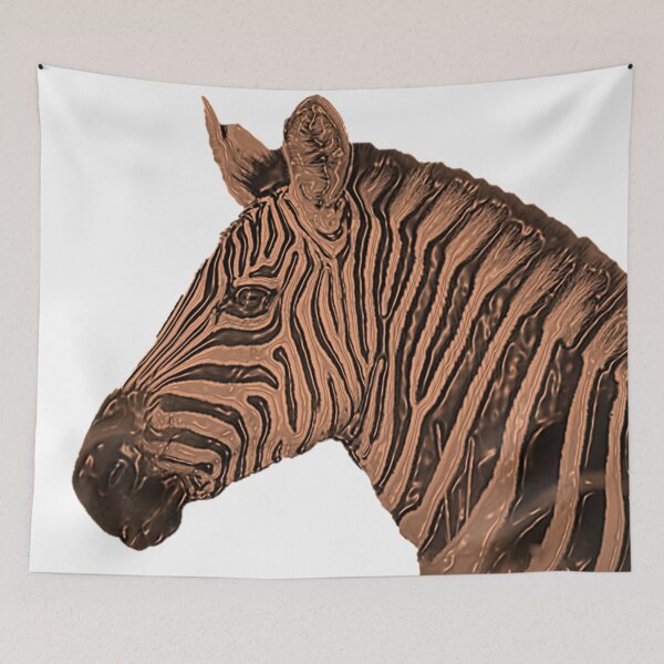 Item preview, Melted Bronze Zebra On White designed and sold by Boakes-Digital.
