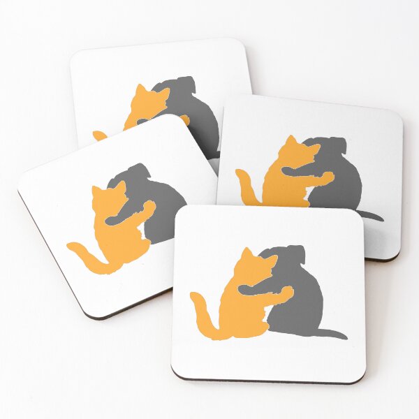 Item preview, You and Me, Pet Pals - Orange and Grey designed and sold by Sweetie Spicy.