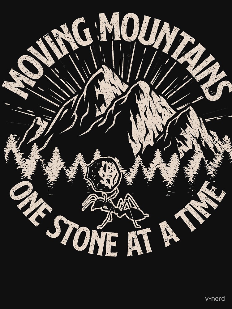 Thumbnail 7 of 7, Essential T-Shirt, Moving Mountains One Stone at a Time designed and sold by v-nerd.