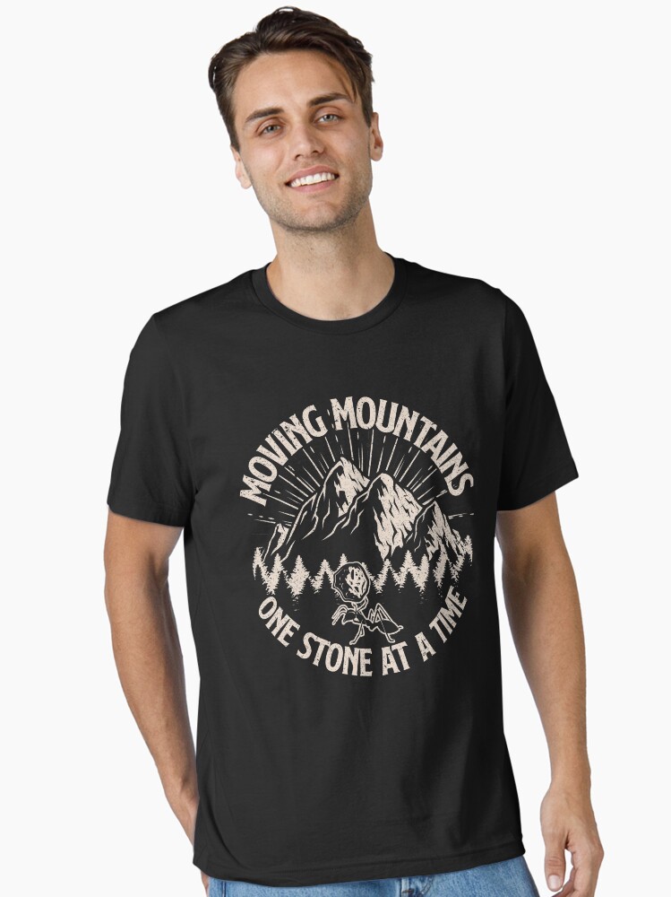 Thumbnail 1 of 7, Essential T-Shirt, Moving Mountains One Stone at a Time designed and sold by v-nerd.