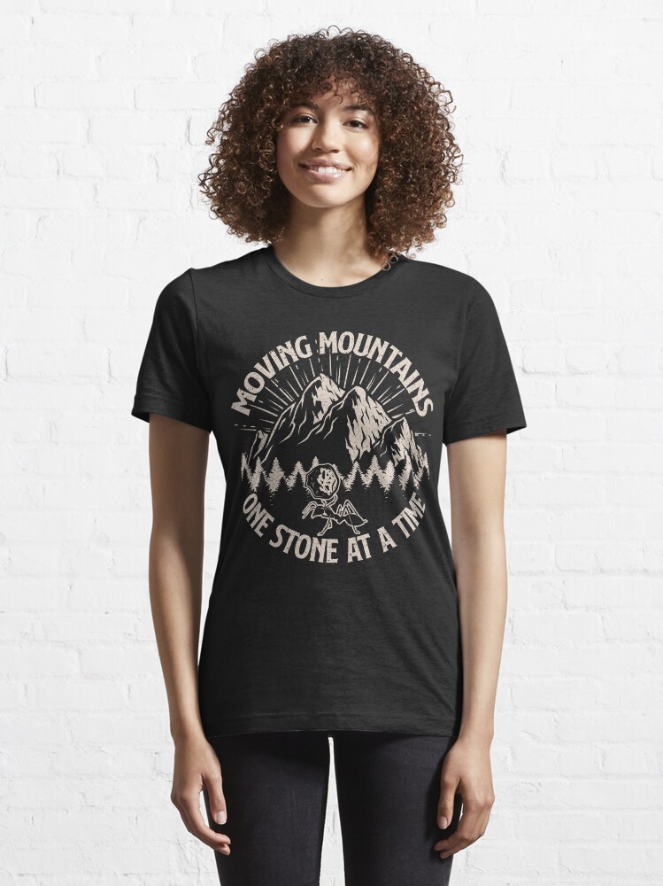 Thumbnail 6 of 7, Essential T-Shirt, Moving Mountains One Stone at a Time designed and sold by v-nerd.