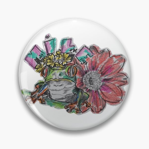 Item preview, Pen drawing man i love frogs designed and sold by bubee.