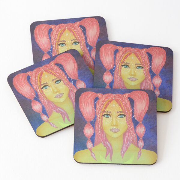 Item preview, Girl with ponytails designed and sold by Almisfita.