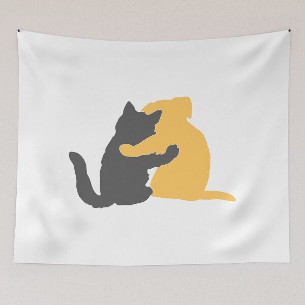 Item preview, You and Me, Pet Pals - Grey and Gold designed and sold by Sweetie Spicy.
