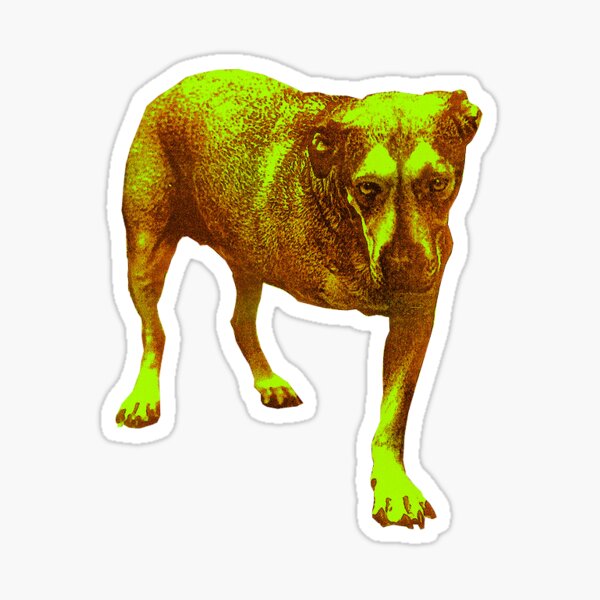 AIC Tripod Dog Grunge Rock n Roll Sticker