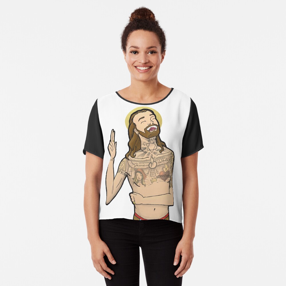 Jesus Laughing T Shirt By Curiouscreators Redbubble