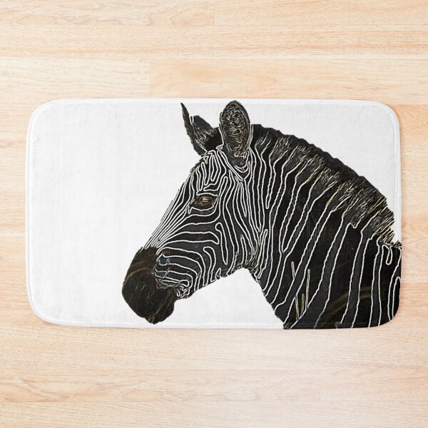 Item preview, Zebra Line Glow On White designed and sold by Boakes-Digital.