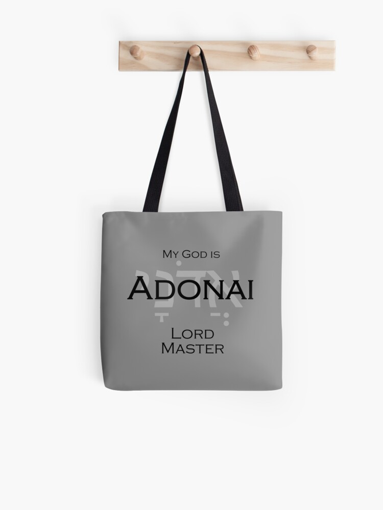 Adonai Shalom Tote Bag