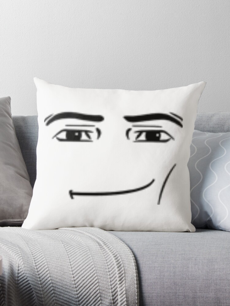 Man Face Throw Pillow for Sale by prrrki