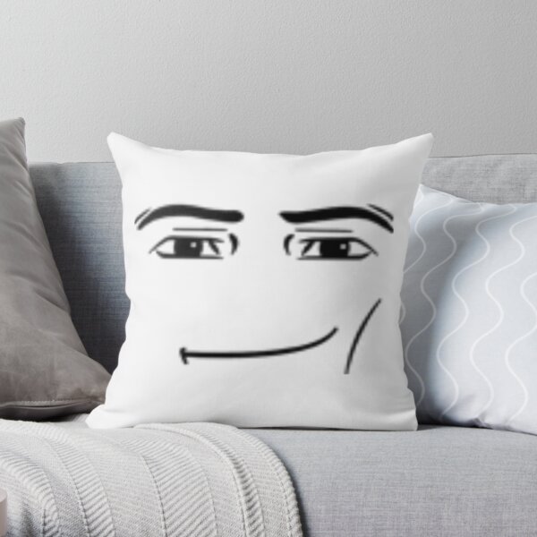 Man Face Throw Pillow for Sale by prrrki