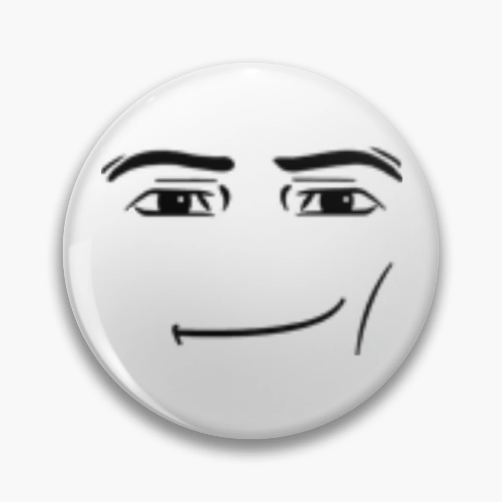 roblox man face Pin for Sale by Zowie Elayne