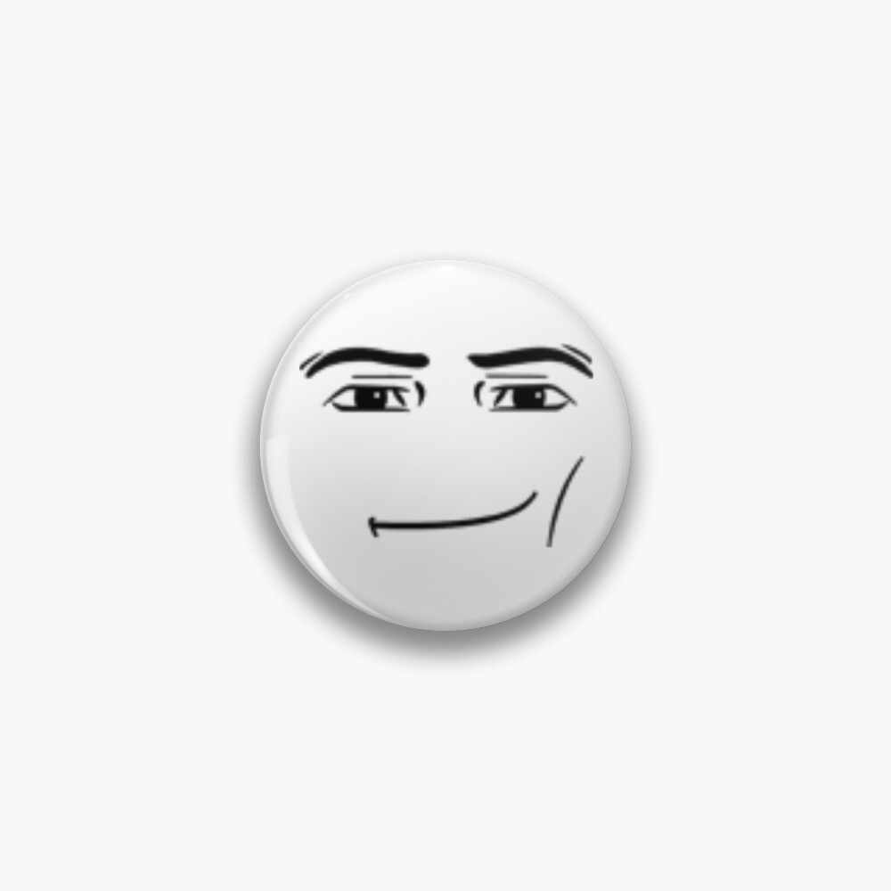 roblox man face Pin for Sale by Zowie Elayne