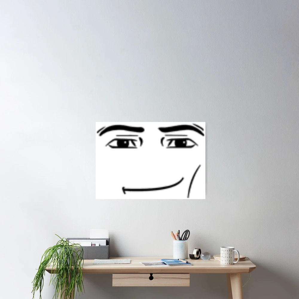 Roblox Man Face Wall Art for Sale