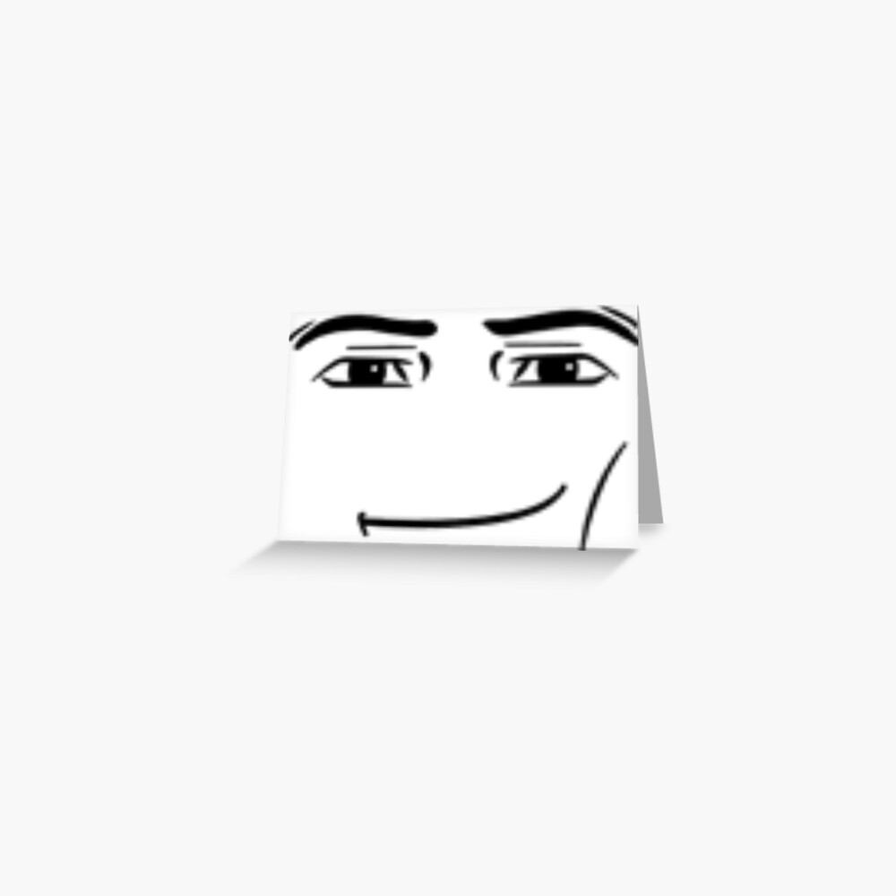 roblox man face Greeting Card for Sale by DOPANDA .