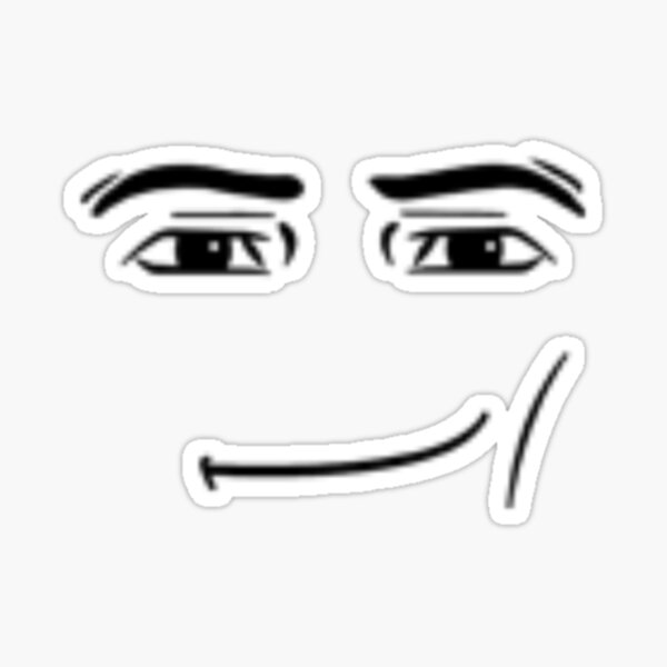 Epic Face Roblox Sticker for Sale by rbopone