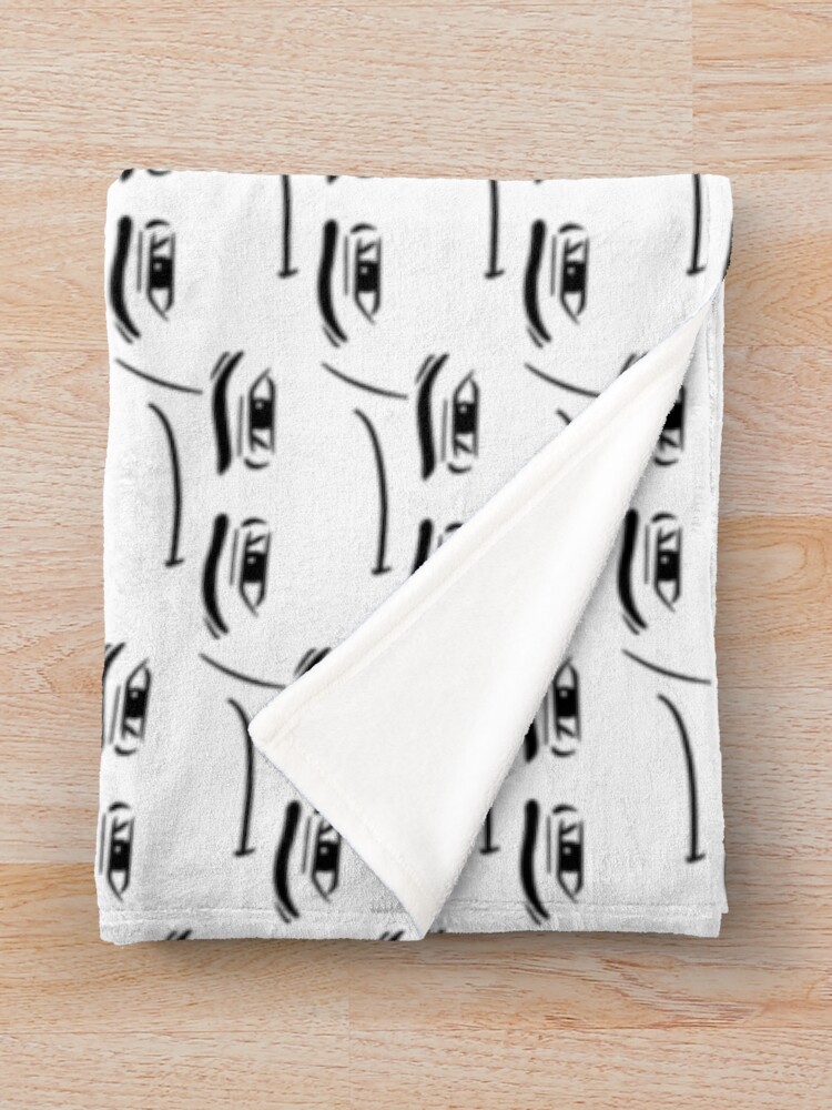 "Man Face" Throw Blanket for Sale by prrrki Redbubble