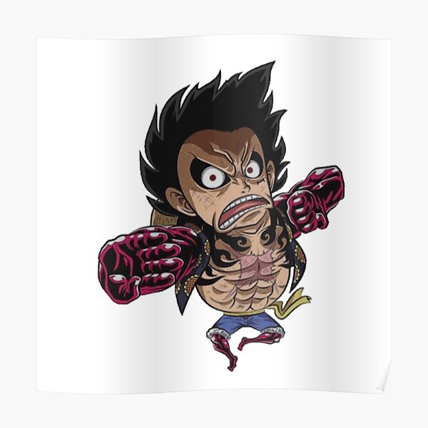 Posters Sur Le Theme Luffy Gear 4 Redbubble