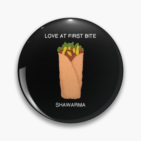 Item preview, Middle Eastern Food Love At First Bite Shawarma print designed and sold by jakehughes2015.