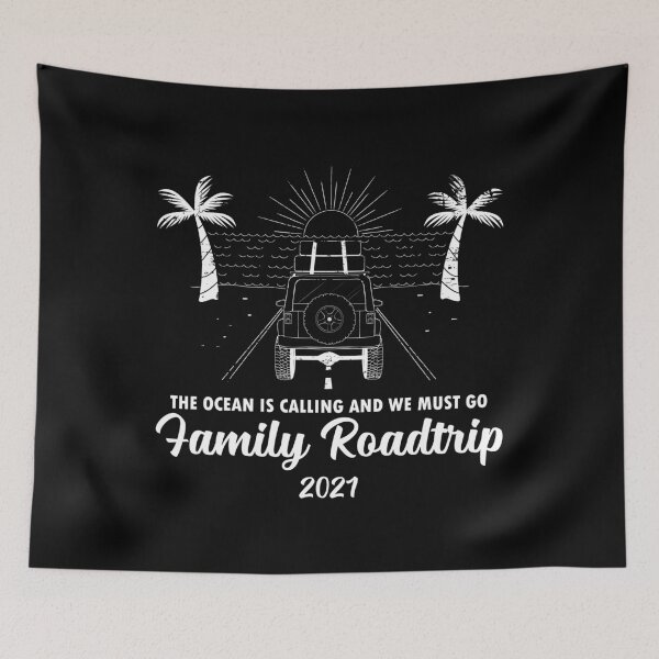Item preview, Ocean Is Calling Matching Family Road Trip 2021 graphic designed and sold by jakehughes2015.