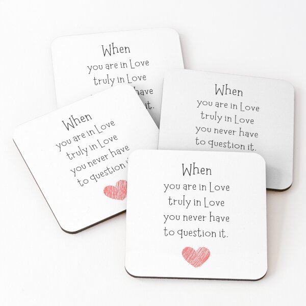 Item preview, When You Are In Love designed and sold by SirajDecors.