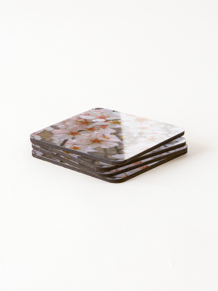 Thumbnail 4 of 5, Coasters (Set of 4), Spring Tree Flower Mandel Tree designed and sold by Pankas.