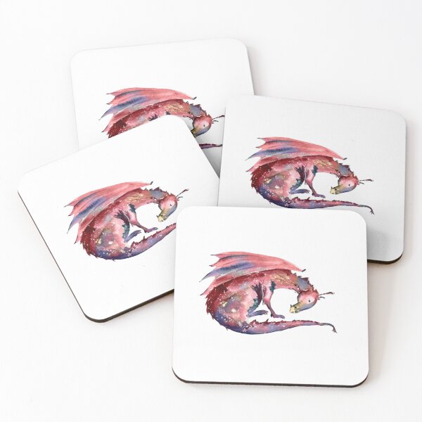 Item preview, Watercolor multicolored dragon designed and sold by JeremyMadaci.