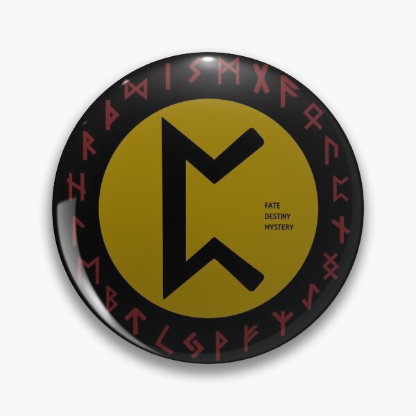 Artikelvorschau, Gelbes Perdhro-Ältester-Futhark-Runensymbol entworfen und verkauft von Depic Spirit.