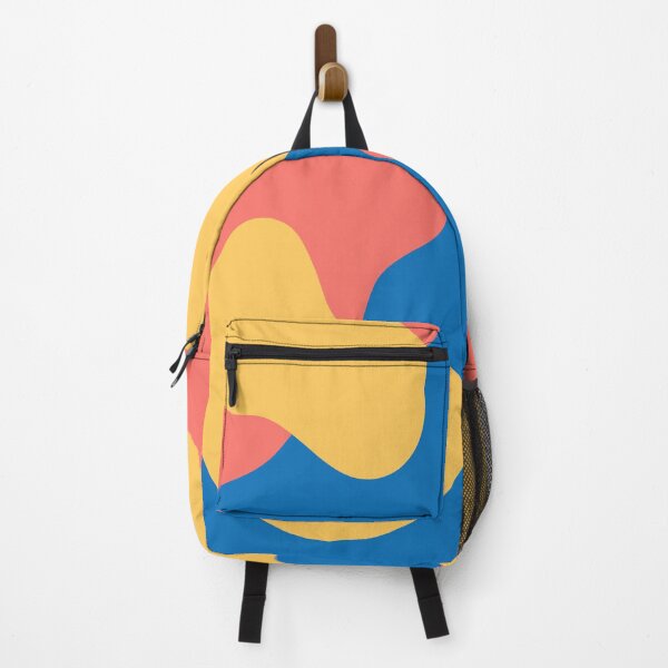 Tropical Blobs (Blue, Coral, Yellow) Backpack