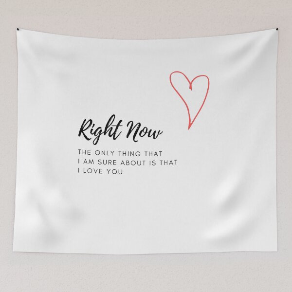 Item preview, Right Now The Only Thing designed and sold by SirajDecors.