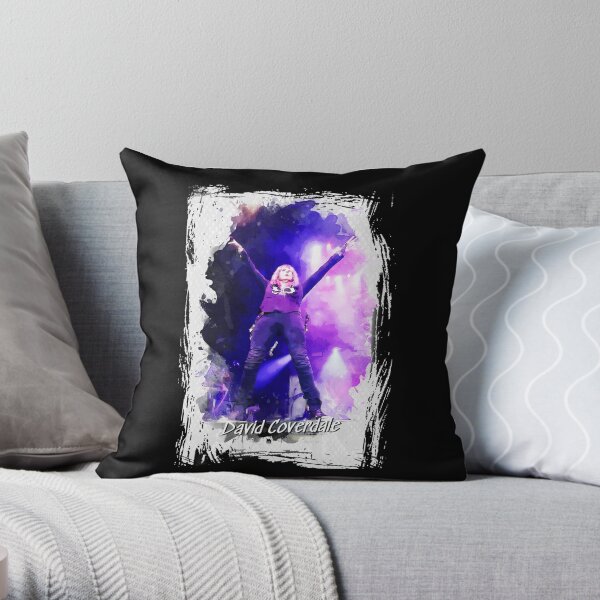 Whitesnake - David Coverdale live in concert Throw Pillow