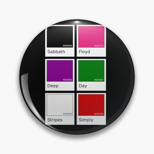 Item preview, Colors of Rock - Black Pink Purple Green White and Red (on black) designed and sold by Groenendijk.