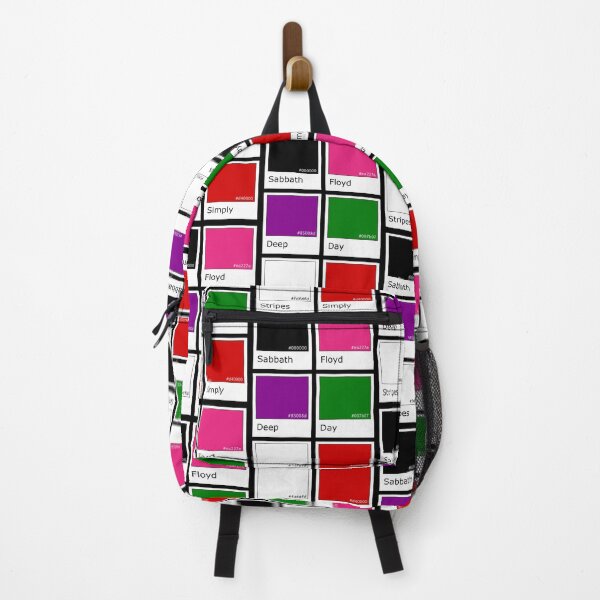 Item preview, Colors of Rock - Black Pink Purple Green White and Red (on black) designed and sold by Groenendijk.