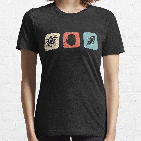 Diamond Hands To The Moon! Funny AMC stock trader, GME stock investor, stock market investor funny gift Essential T-Shirt