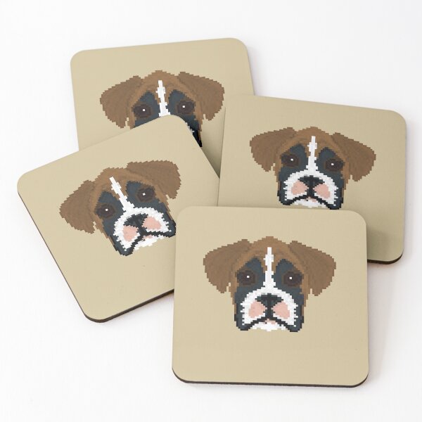 Item preview, Boxer puppy dog pixel art designed and sold by For the love of Pixels.