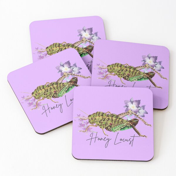 Item preview, Honey Locust With Purple Flowers Vintage Illustration Design  designed and sold by EarthArtDesigns.