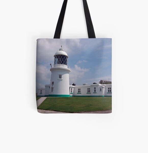 Pendeen Lighthouse, Cornwall All Over Print Tote Bag
