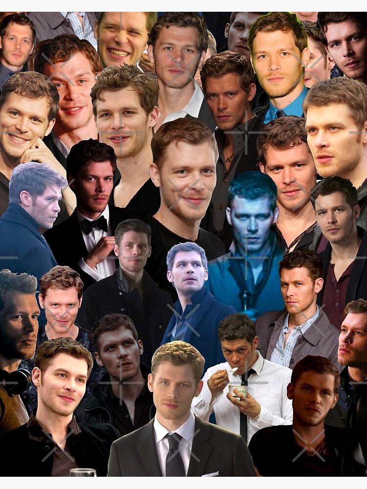 Impression rigide for Sale avec l'œuvre « Collage de photos de Joseph  Morgan » de l'artiste Jess-16