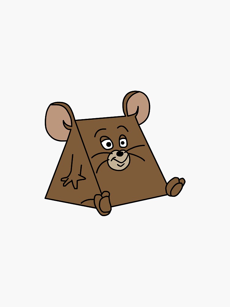 "triangle jerry" Sticker by zoomerpost Redbubble