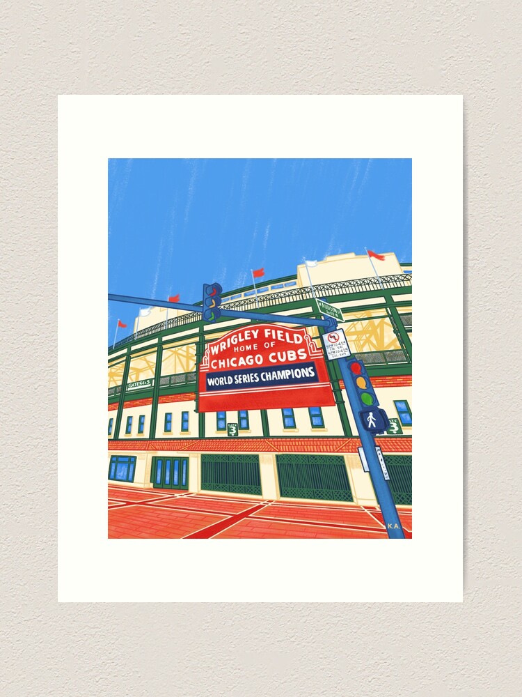 Chicago Cubs Wrigley Field Canvas Art Prints