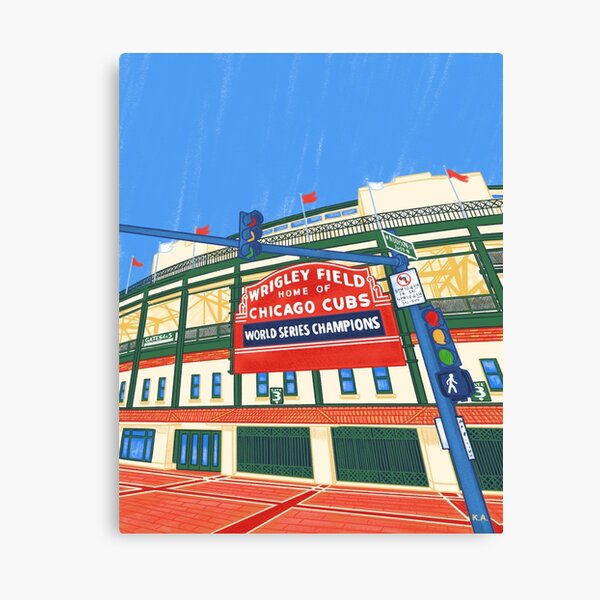 Chicago Cubs Harry Caray Canvas From Wrigley Field Print 