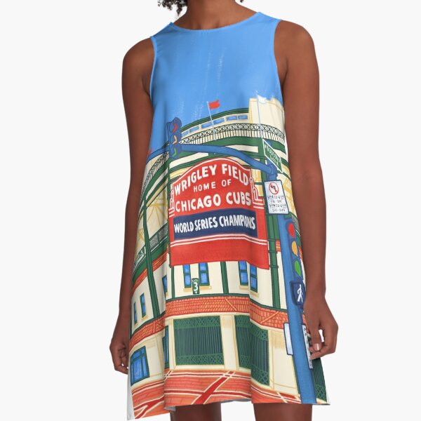 Wrigley Field A-Line Dress for Sale by Krystelle Ann Avsec