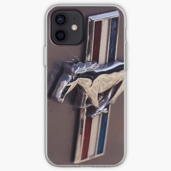 ford mustang, mustang macro logo Coque souple iPhone