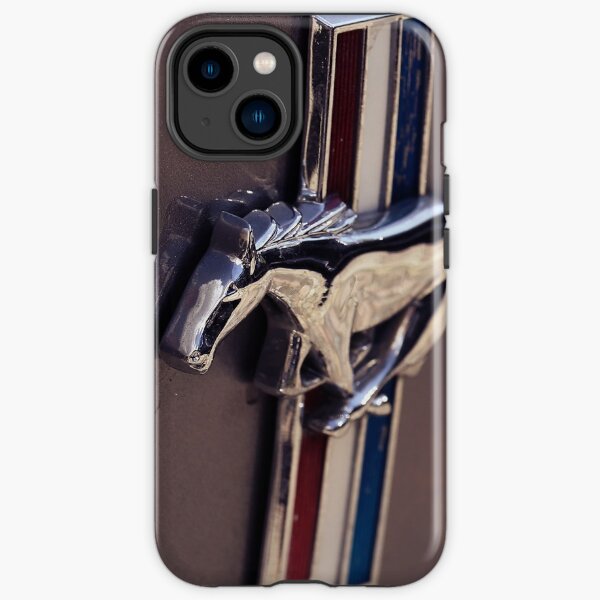 ford mustang, mustang macro logo Coque antichoc iPhone