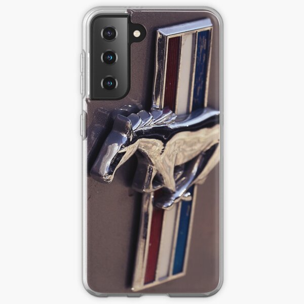 ford mustang, mustang macro logo Samsung Galaxy Soft Case