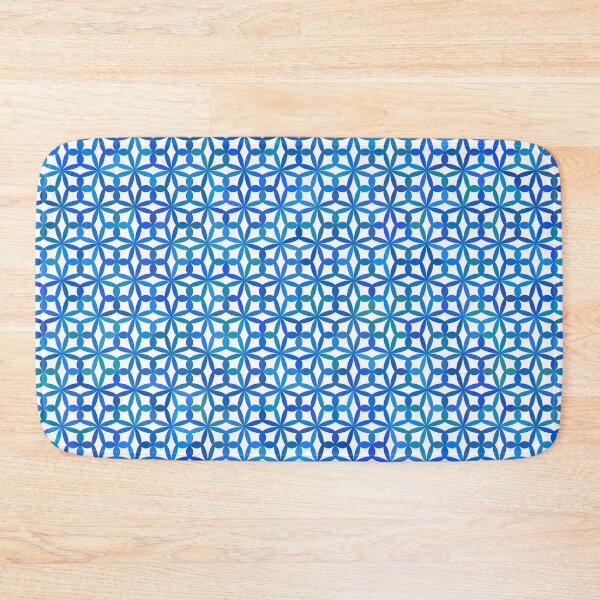 Item preview, Geometric Flower Petal Pattern (Blue) designed and sold by John Uttley.