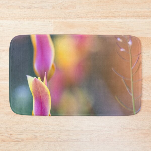 Item preview, Dappled sunlight shining on pink and yellow flowers designed and sold by CyaniRose.