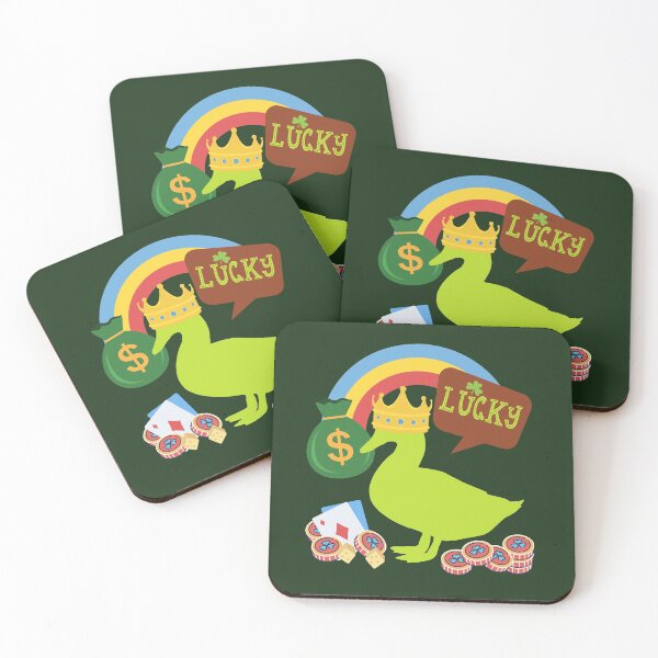 Item preview, St Patrick's Day Casino Lucky Duck  designed and sold by sableandshadow.