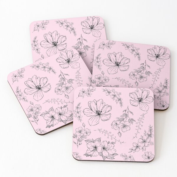 Item preview, Black Floral Pattern designed and sold by EvelinePatterns.